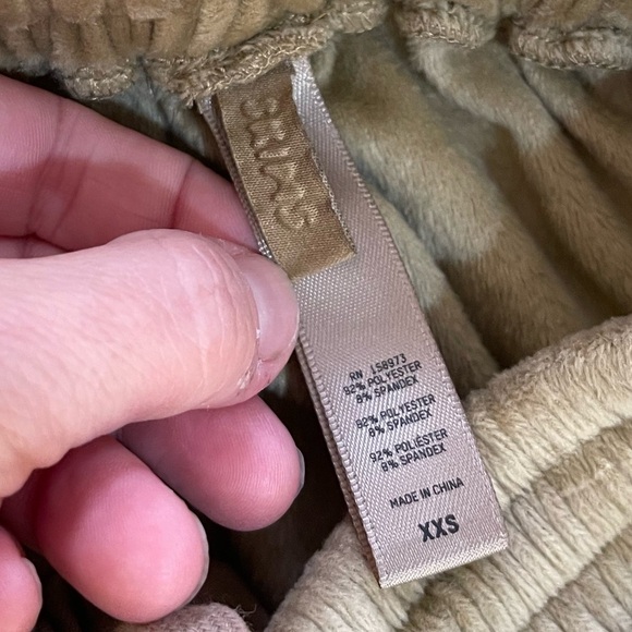 Women’s SKIMS gold velour super soft drawstring jogger sweatpants XXS - Picture 3 of 4